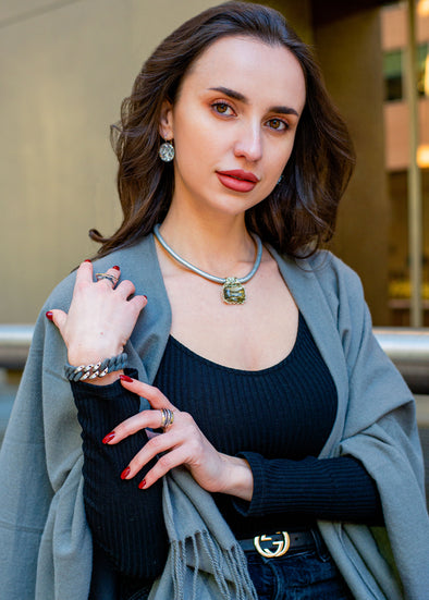 Handmade Jewelry from Israel. Chic Necklaces, meditation rings, stackable rings and bracelets and sterling silver earrings