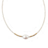 Pearl and Gold Filled Necklace- Bridal Neckace