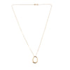 Textured Gold Plated Sterling Silver Pendant on Chain