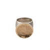 Brushed Gold and Sterling Silver Statement Ring