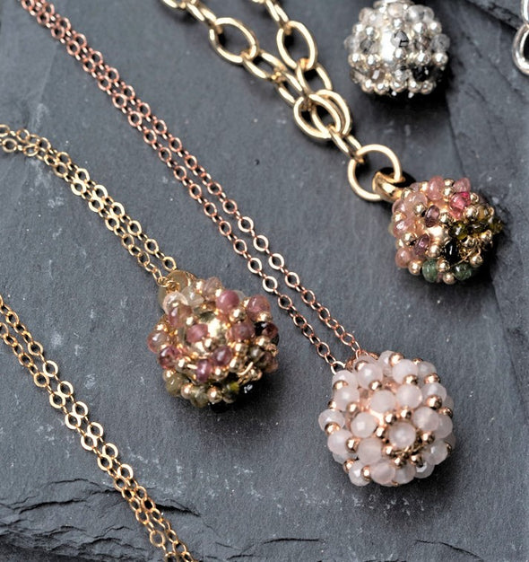 All the World's a Globe Rose Gold  Necklace - omani online