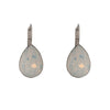 Pear Shape Swarovski Crystal Earring-White Opal - omani online