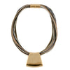 The Shape Of Things Multi Strand Necklace-Gold - omani online