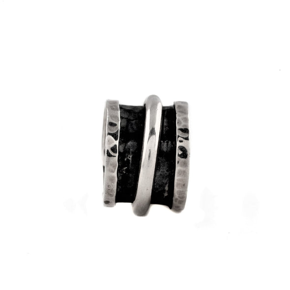 Two Tone Sterling Silver Meditation Ring