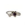 Dainty Sterling Silver Heart Ring With Opal - omani online