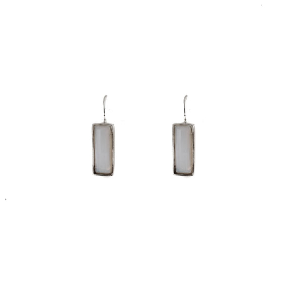 Carnelian Stone Sterling Silver Dainty Minimalist Earrings