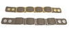 Taupe Leather And Metal Bracelet - omani online