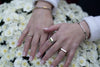 Handcrafted Sterling Silver Bracelet with Gold Plated Oxidized Accents – Made in Israel