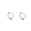 Textured Sterling Silver Hoops Handcrafted in Israel