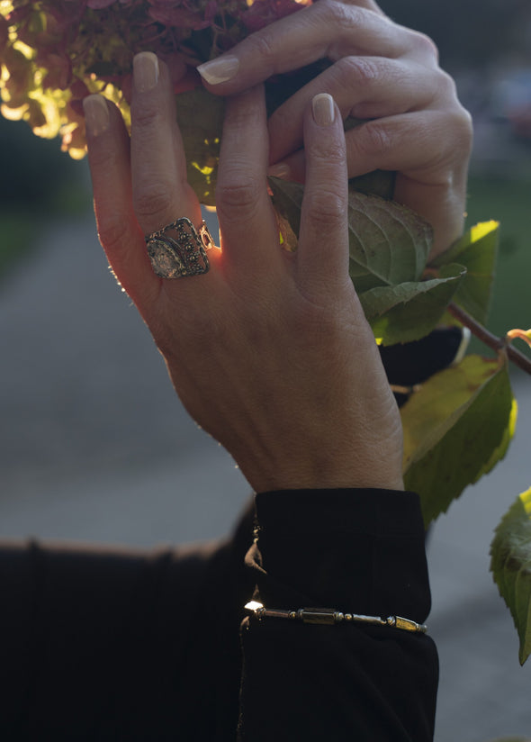 Goldfilled and Sterling Silver Bracelet