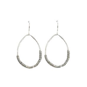 Sterling Silver Hoop Style Earrings Handmade in Israel