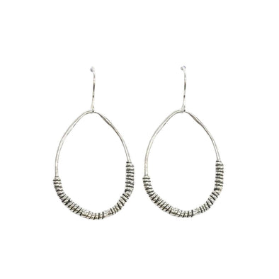 Sterling Silver Hoop Style Earrings Handmade in Israel