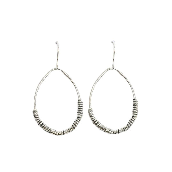 Sterling Silver Hoop Style Earrings Handmade in Israel