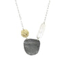 Three Tone Sterling Silver Necklace Handmade in Israel