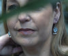 Ancient Roman Glass and Sterling Silver Earrings with Pearls-Handmade in Israel