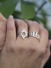 Circle of Life Hammered Sterling Silver Ring Handmade in Israel