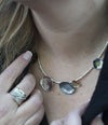 Artisan Three Tone Sterling Silver Necklace Handcrafted in Israel