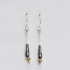 Sterling Silver Dangle Earrings Three Tone Handmade in Israel