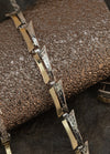 Sterling Silver and Gold Artisan Bracelet Handmade in Israel