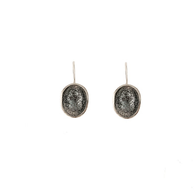 Two Tone Sterling Silver Earrings