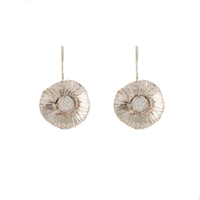 Dainty Sterling Silver Earring with Cubic Zirconia