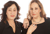 Statement Silver Dangle Earrings – Three-Tone Design with Labradorite, Handmade in Israel
