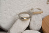 Sterling Silver and Gold Ring- Stackable Ring Handmade in Israel