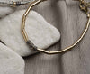 Gold Plated Sterling Silver Hammered Bracelet- Handmade in Israel