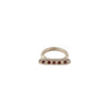 Pink Tourmaline Hammered Sterling Silver Ring – Handmade in Israel