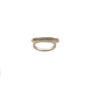 Handcrafted Hammered Sterling Silver Ring – Made in Israel