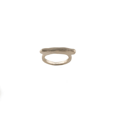 Handcrafted Hammered Sterling Silver Ring – Made in Israel