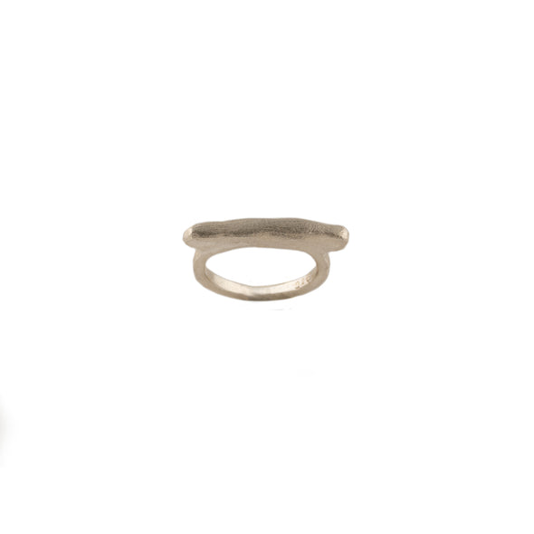 Handcrafted Hammered Sterling Silver Ring – Made in Israel