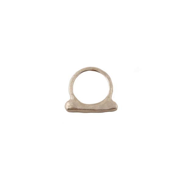 Handcrafted Hammered Sterling Silver Ring – Made in Israel