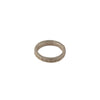 Textured Sterling Silver Ring with Moissanite – Handcrafted in Israel