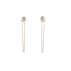 Modern Sterling Silver Chain Earrings – Handcrafted in Israel