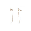 Modern Sterling Silver Chain Earrings – Handcrafted in Israel