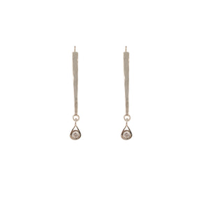 Sterling Silver Hammered Teardrop Earrings – Handcrafted in Israel