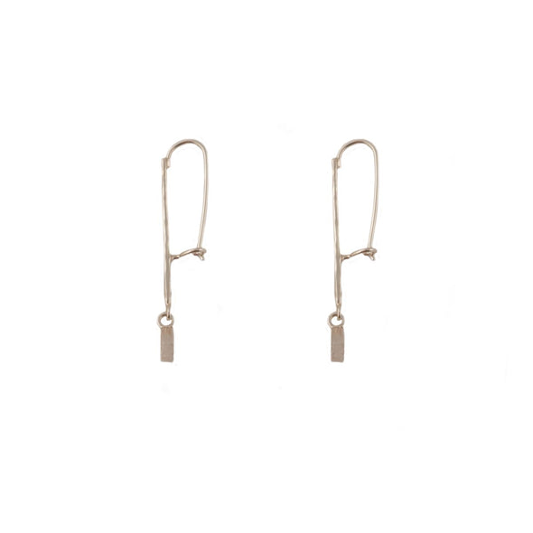 Sterling Silver Hammered Teardrop Earrings – Handcrafted in Israel