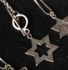Sterling Silver Star of David with Toggle Necklace Handmade in Israel
