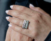 Pink Tourmaline Hammered Sterling Silver Ring – Handmade in Israel