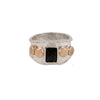 Onyx Ring- Sterling Silver and Gold