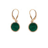 Malachite Earrings- Gold Plated Sterling Silver