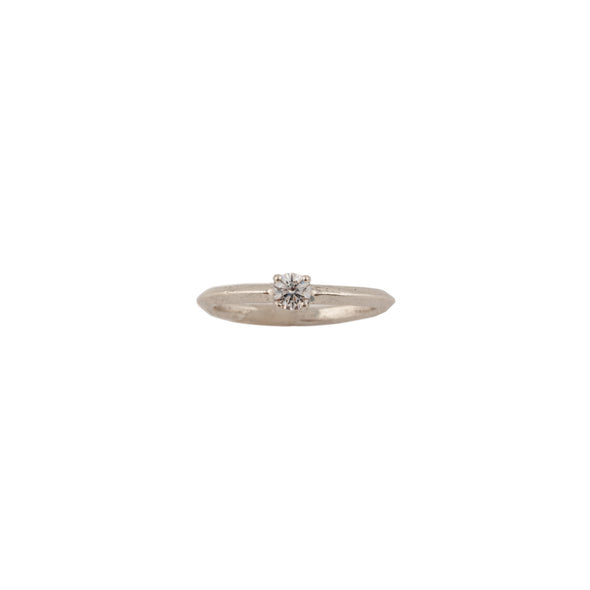 Sterling Silver Engagement Minimalist Style Ring Handmade in Israel