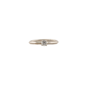 Sterling Silver Engagement Minimalist Style Ring Handmade in Israel