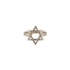 Star of David Textured Sterling Silver Ring Handmade in Israel