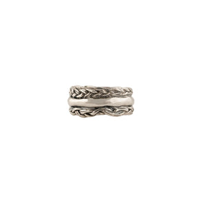 Sterling Silver Textured Band Handcrafted in Israel