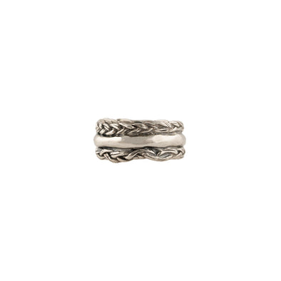 Sterling Silver Textured Band Handcrafted in Israel