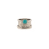 Statement Sterling Silver Ring with Turquoise Stone Handmade in Israel