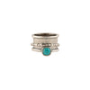 Statement Sterling Silver Ring with Turquoise Stone Handmade in Israel