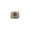 Meditation Ring- Statement Sterling Silver Band with Gold Handmade in Israel